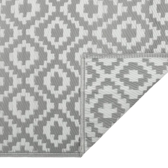Tapis d'extérieur ARAKIL Gris 160x230 cm PP – Image 2