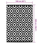 Tapis d'extérieur ARAKIL Gris 160x230 cm PP – Image 4