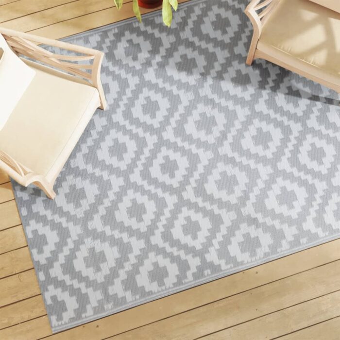 Tapis d'extérieur ARAKIL Gris 160x230 cm PP – Image 1