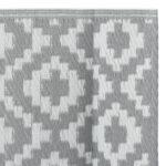 Tapis d'extérieur ARAKIL gris 140 x 200 cm PP – Image 3