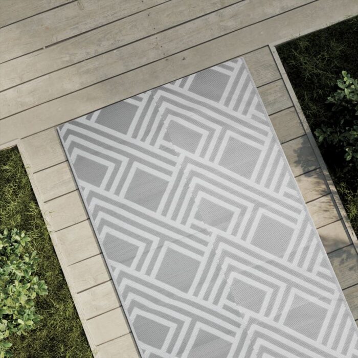 Tapis d'extérieur ARAKIL gris 80 x 150 cm PP – Image 1