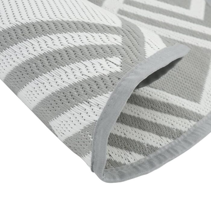 Tapis d'extérieur ARAKIL gris Ø160 cm PP – Image 2
