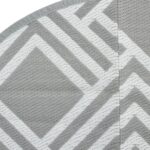 Tapis d'extérieur ARAKIL gris Ø160 cm PP – Image 3