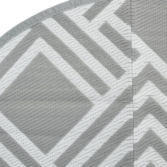 Tapis d'extérieur ARAKIL gris Ø160 cm PP – Image 3