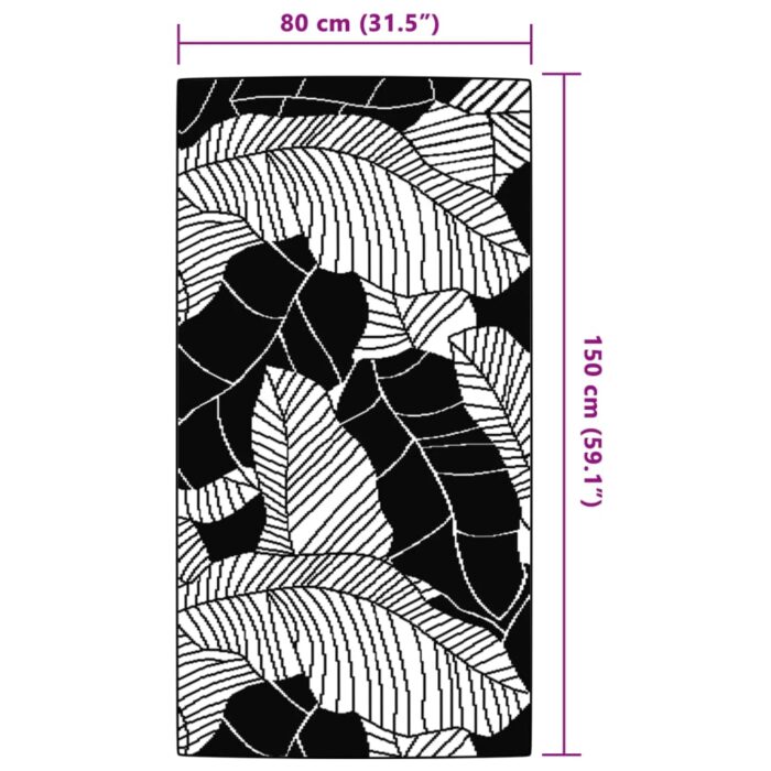 Tapis d'extérieur ARAKIL vert 80x150 cm PP – Image 4