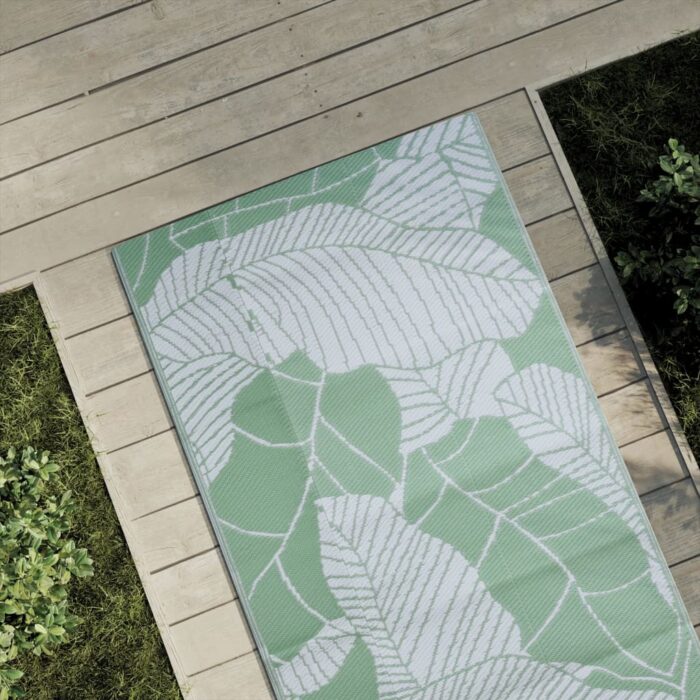Tapis d'extérieur ARAKIL vert 80x150 cm PP – Image 1