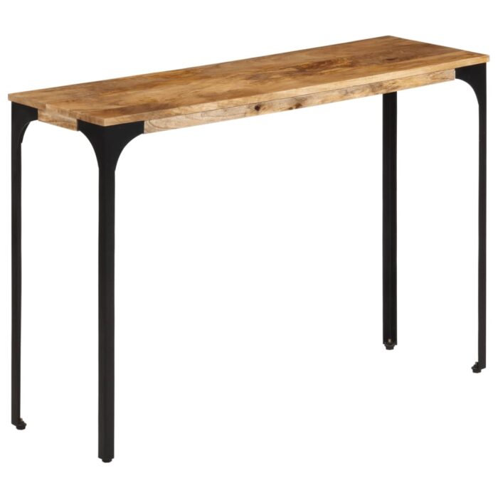 VXL8721012445574_a_en_hd_1.jpg Table console marron 110x35x76cm bois massif de manguier et fer – Image 1