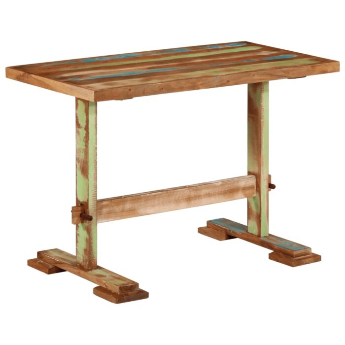 Table à manger 110x55x78 cm bois massif de récupération – Image 8