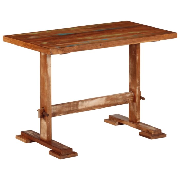 Table à manger 110x55x78 cm bois massif de récupération – Image 9