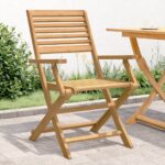 Chaises pliables de jardin lot de 4 bois massif d'acacia
