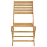 Chaises pliables de jardin lot de 2 bois massif d'acacia – Image 3