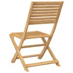 Chaises pliables de jardin lot de 2 bois massif d'acacia – Image 5