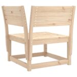 Canapé d'angle de jardin 73x73x78cm bois pin massif – Image 4