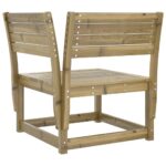 Canapé d'angle de jardin a73x73x78 cm bois de pin imprégné – Image 4