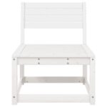 Canapé de jardin blanc bois de pin massif – Image 2