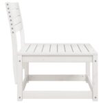 Canapé de jardin blanc bois de pin massif – Image 3