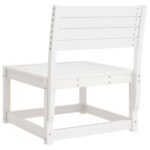 Canapé de jardin blanc bois de pin massif – Image 4