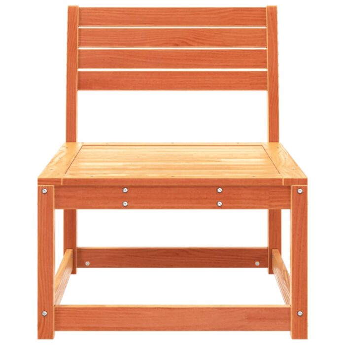 Canapé de jardin cire marron bois de pin massif – Image 2