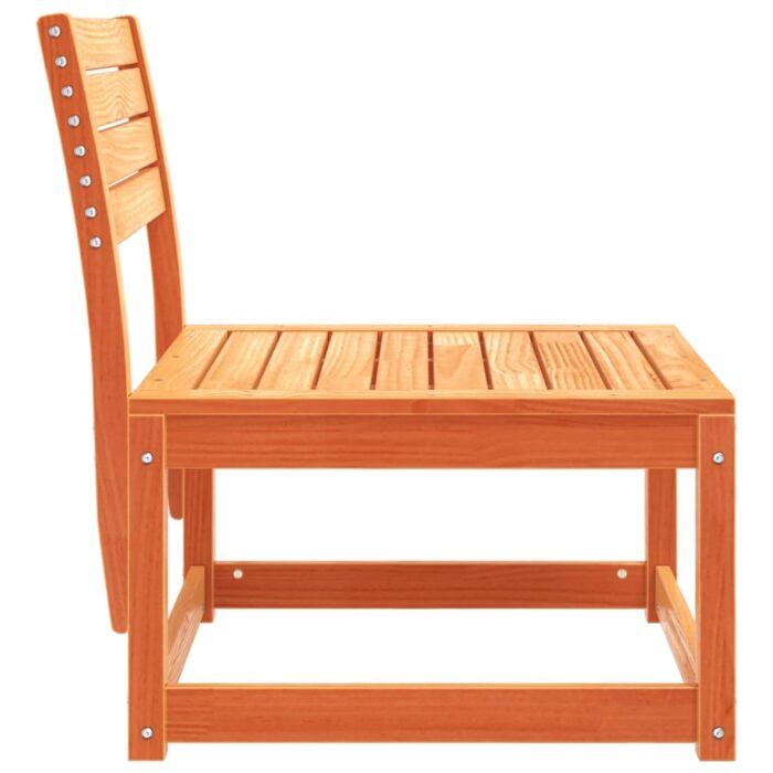 Canapé de jardin cire marron bois de pin massif – Image 3