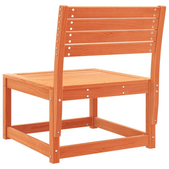 Canapé de jardin cire marron bois de pin massif – Image 4