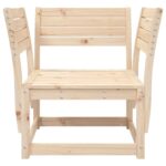 Chaises de jardin bois massif de pin – Image 2