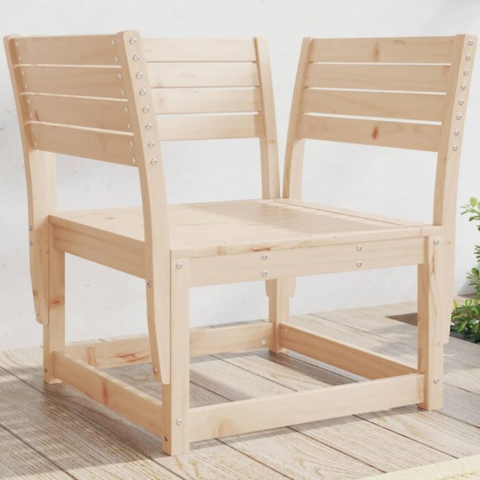 Chaises de jardin bois massif de pin – Image 1