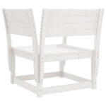 Chaise de jardin blanc bois massif de pin – Image 4