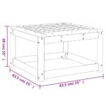 Repose-pied de jardin massif de douglas – Image 6