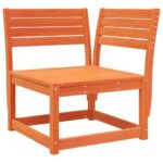 Canapé d'angle de jardin coussins cire marron bois pin massif – Image 2