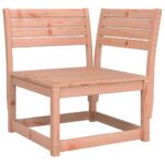 Canapé d'angle de jardin avec coussins bois massif douglas – Image 2