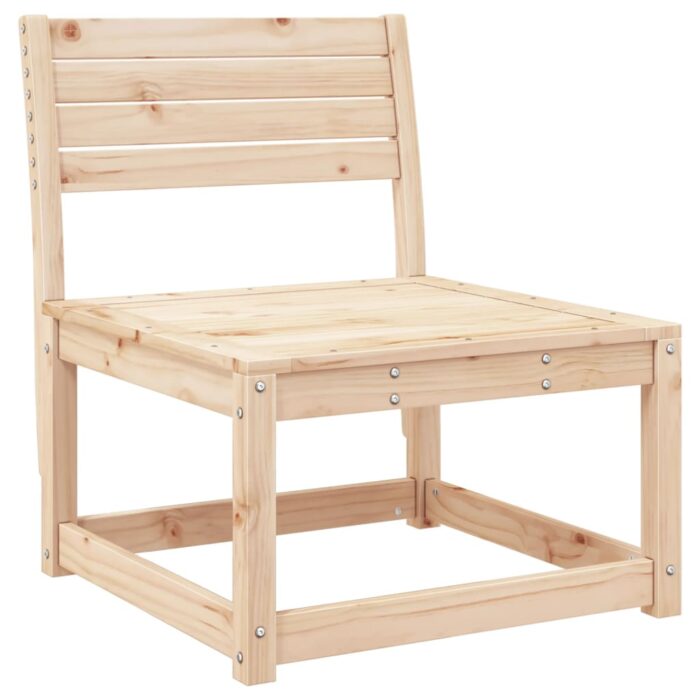 Canapé de jardin avec coussins bois de pin solide – Image 2
