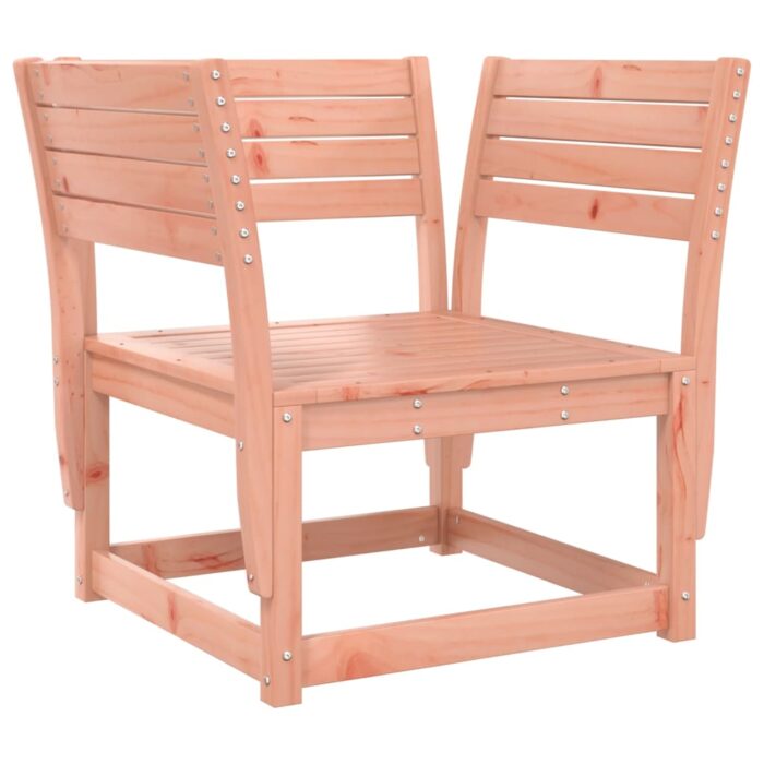 Canapé de jardin accoudoirs avec coussins bois massif douglas – Image 2
