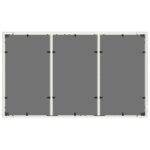 Table de jardin avec dessus en verre blanc résine tressée – Image 6