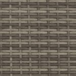 Chaise longue avec auvent et coussins gris résine tressée – Image 8