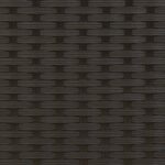 Chaise longue avec coussins noir résine tressée – Image 7