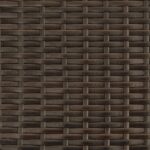 Chaise longue avec coussins marron résine tressée – Image 7