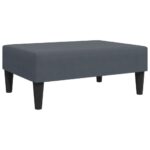 Ensemble de canapés 2 pcs avec coussins gris foncé velours – Image 5