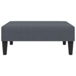 Ensemble de canapés 2 pcs avec coussins gris foncé velours – Image 6