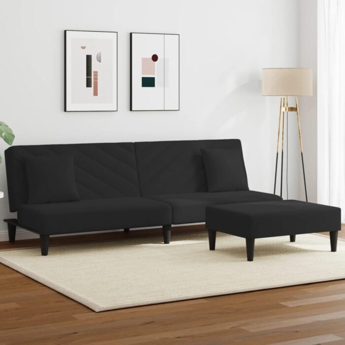 VXL8721012453678_m_en_hd_1.jpg Ensemble de canapés 2 pcs avec coussins noir velours – Image 1