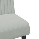 Ensemble de canapés 2 pcs gris clair velours – Image 7