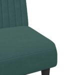 Ensemble de canapés 2 pcs vert foncé velours – Image 7
