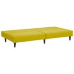 Ensemble de canapés 2 pcs jaune velours – Image 3