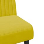 Ensemble de canapés 2 pcs jaune velours – Image 7