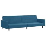 Ensemble de canapés 2 pcs bleu velours – Image 2