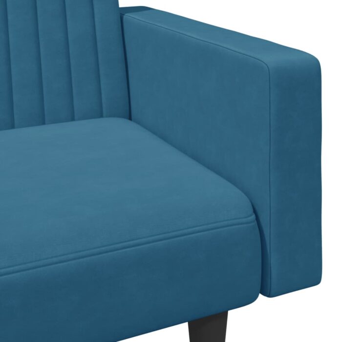Ensemble de canapés 2 pcs bleu velours – Image 7