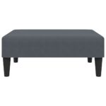 Ensemble de canapés 2 pcs gris foncé velours – Image 6