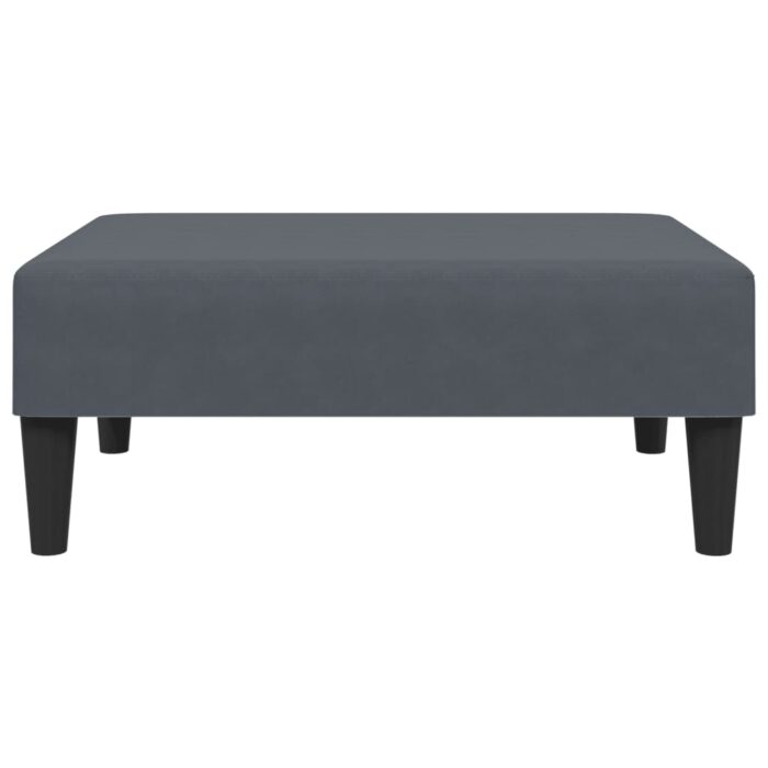 Ensemble de canapés 2 pcs gris foncé velours – Image 6