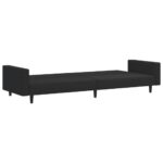 Ensemble de canapés 2 pcs noir velours – Image 3