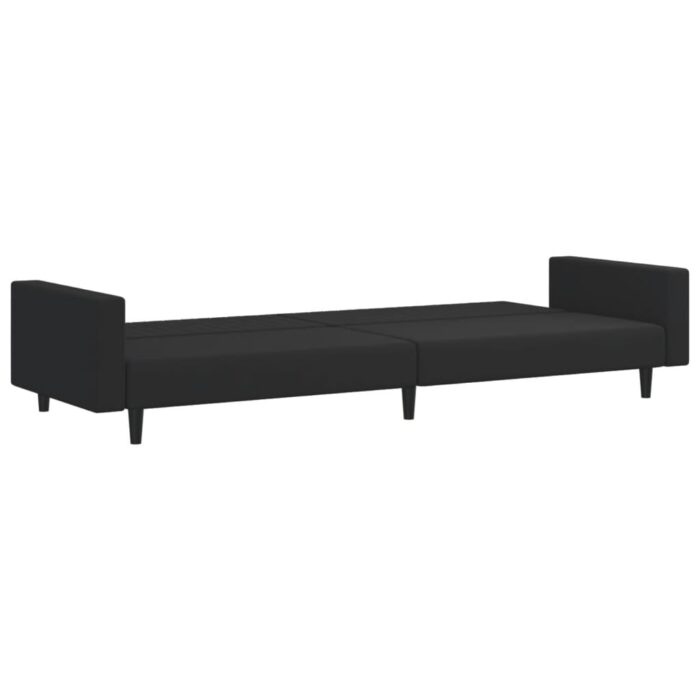 Ensemble de canapés 2 pcs noir velours – Image 3