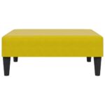 Ensemble de canapés 2 pcs jaune velours – Image 6